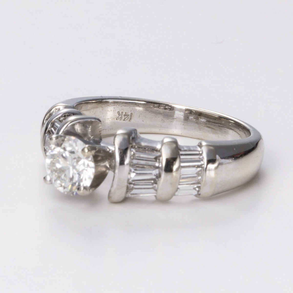 14k White Gold Diamond Ring | 1.16ctw | Sz 5.5