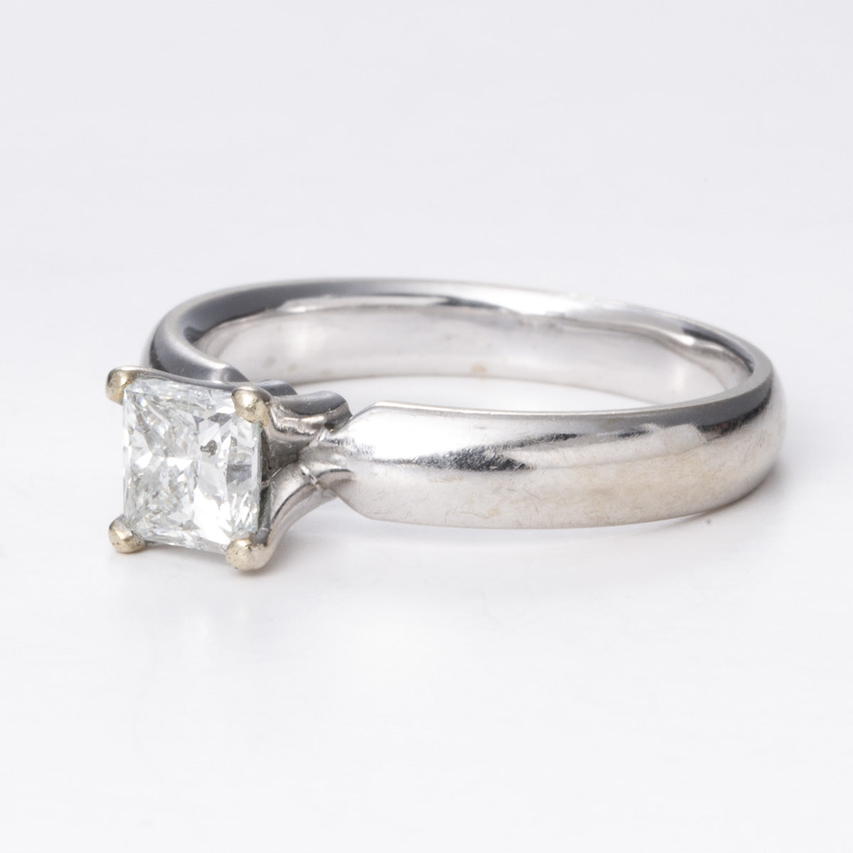 14k White Gold Engagement Diamond Ring | 0.75 ct | Sz 7.5