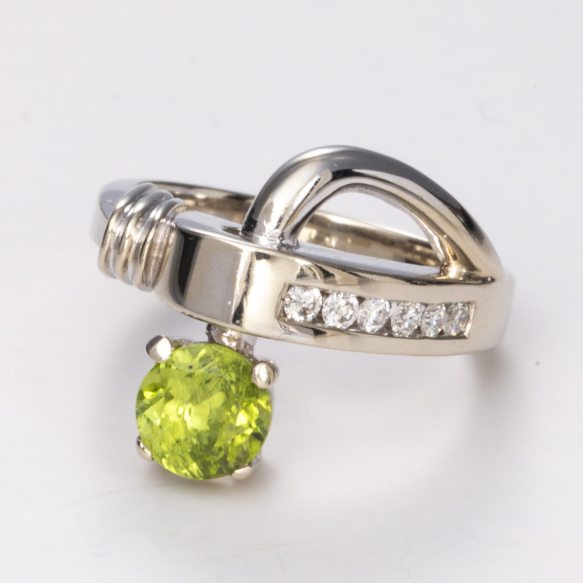 14k White Gold Cocktail Diamond Ring| 1.20ct, 0.16ctw | Sz 7.5