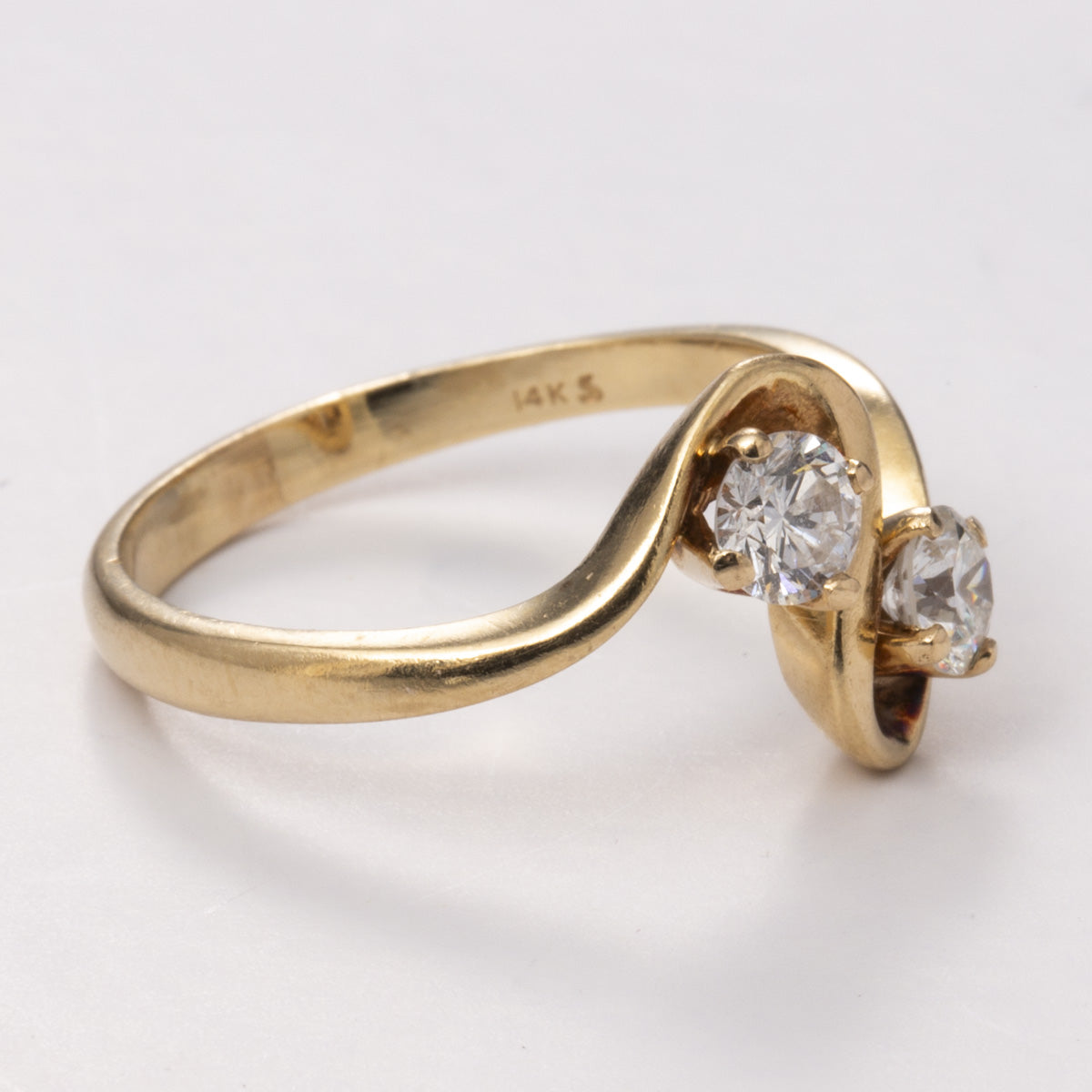 14k Yellow Gold Diamond Ring | 0.48 ctw | Sz 7.25