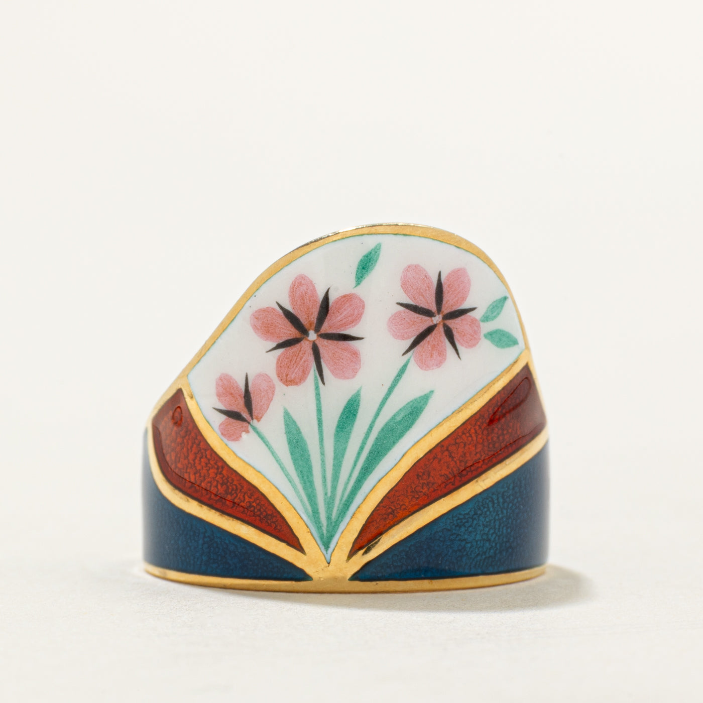 1974 Soviet Hallmarked 18k Yellow Gold Ring | SZ 8.25 |