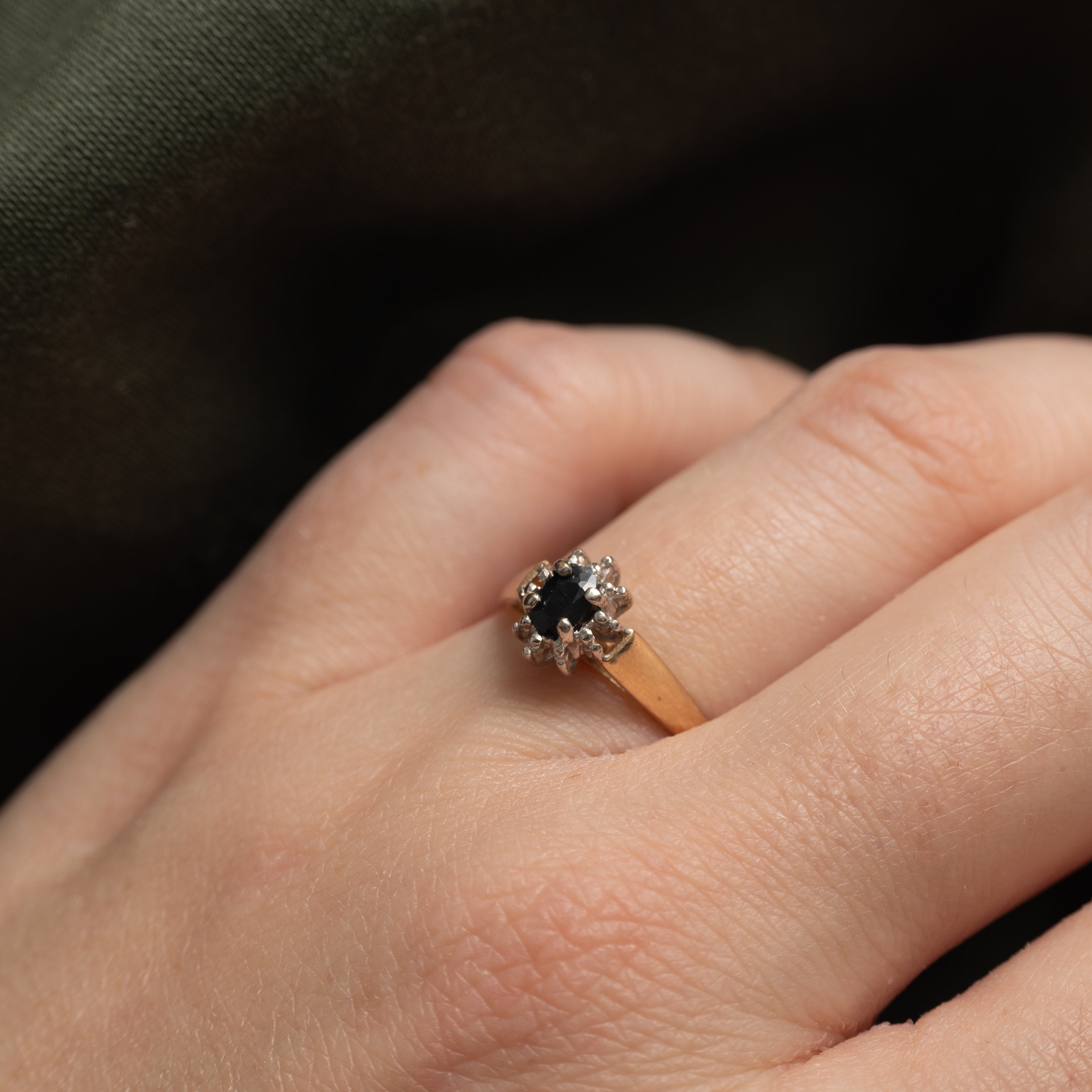 Sapphire Petal Ring | SZ 6.75