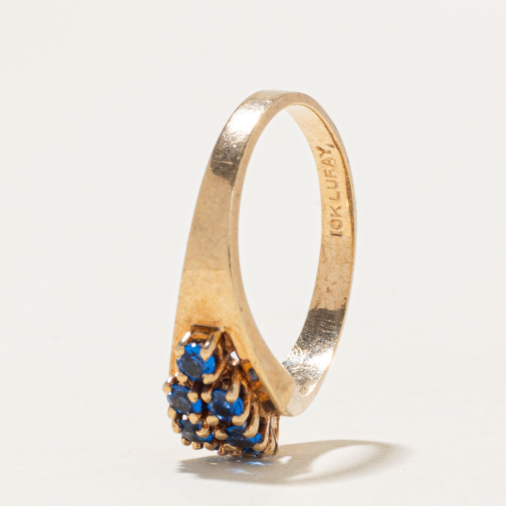 Pasté Glass Cluster Tapered Ring | SZ 5.75