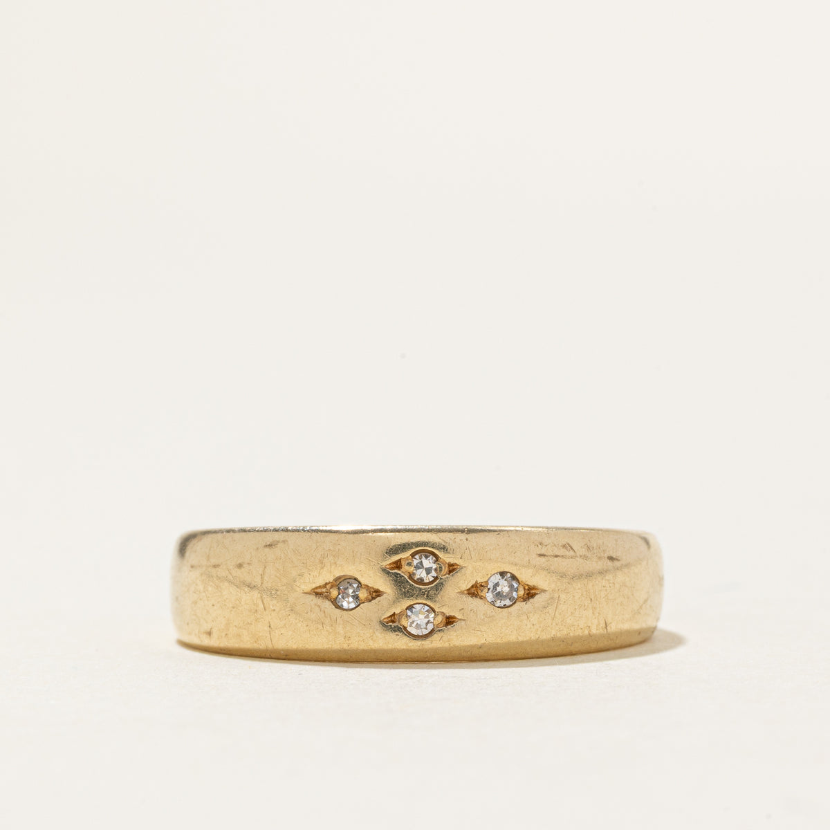 10k Four Stone Diamond Ring | SZ 9.5