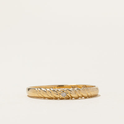 10k Diamond Rope Band | SZ 6.75
