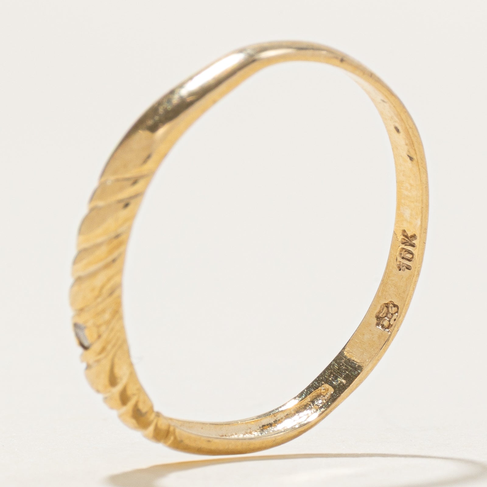 10k Diamond Rope Band | SZ 6.75
