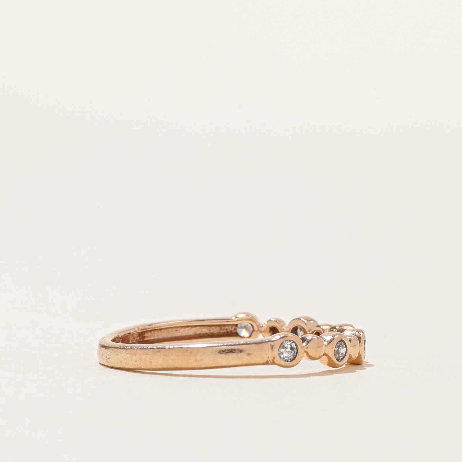 Bague sertie de diamants semi-éternité | Taille 6,5