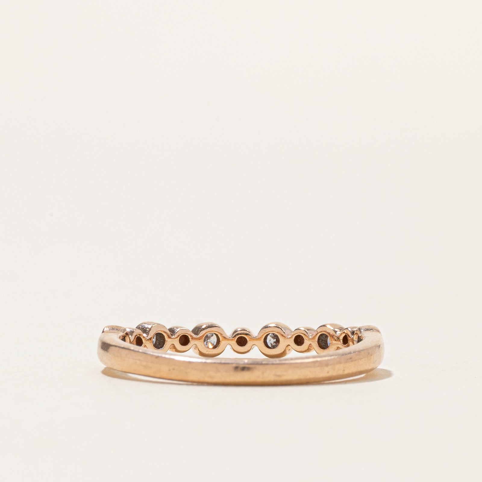 Bague sertie de diamants semi-éternité | Taille 6,5