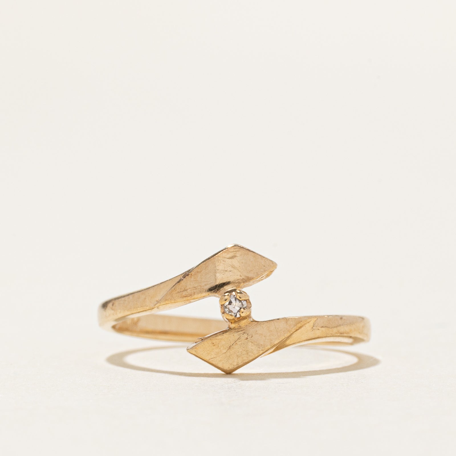 10k Diamond Bypass Ring | SZ 5