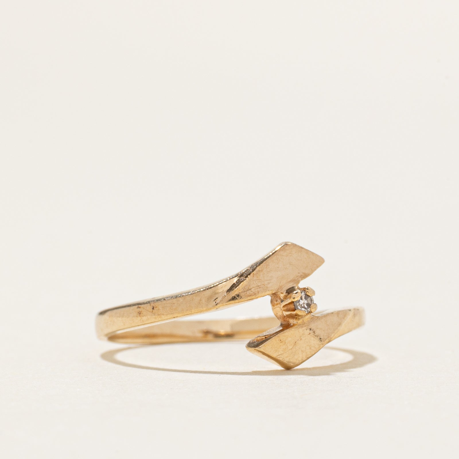 10k Diamond Bypass Ring | SZ 5