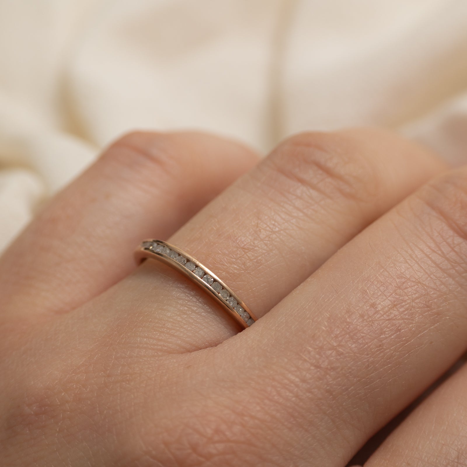 Semi Eternity Channel Set Diamond Band | SZ 7.25