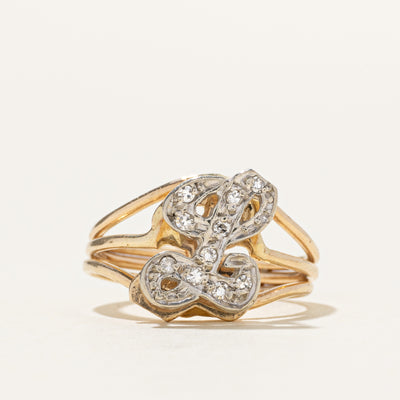 14k Two-Tone Diamond 