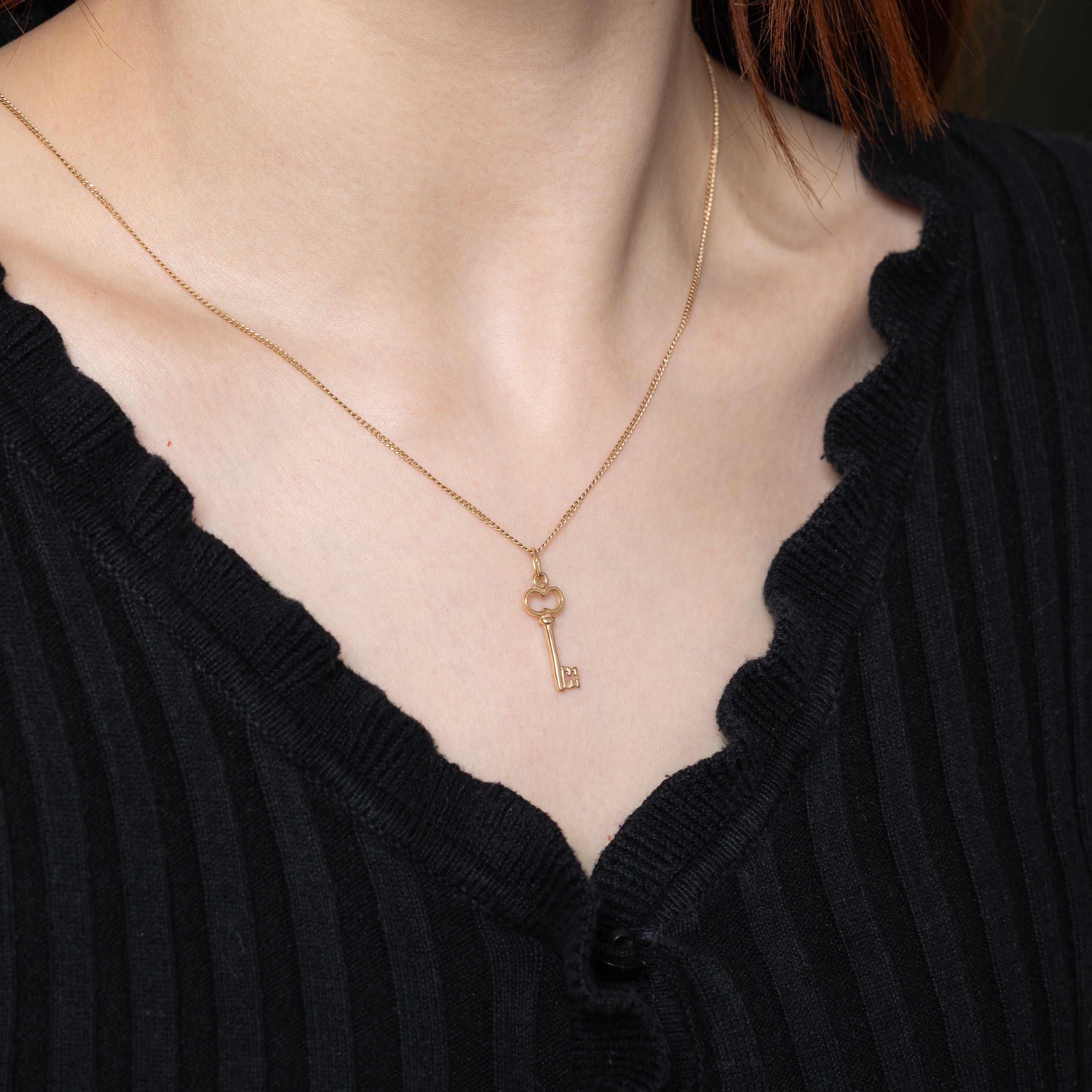 14k Yellow Gold Key Charm