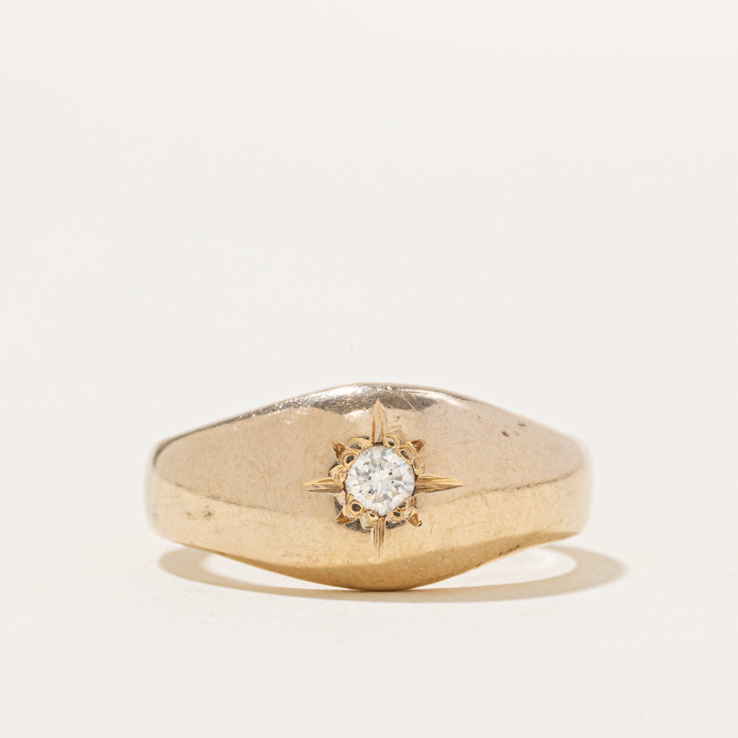 Star Set Diamond Dome Ring | SZ 8