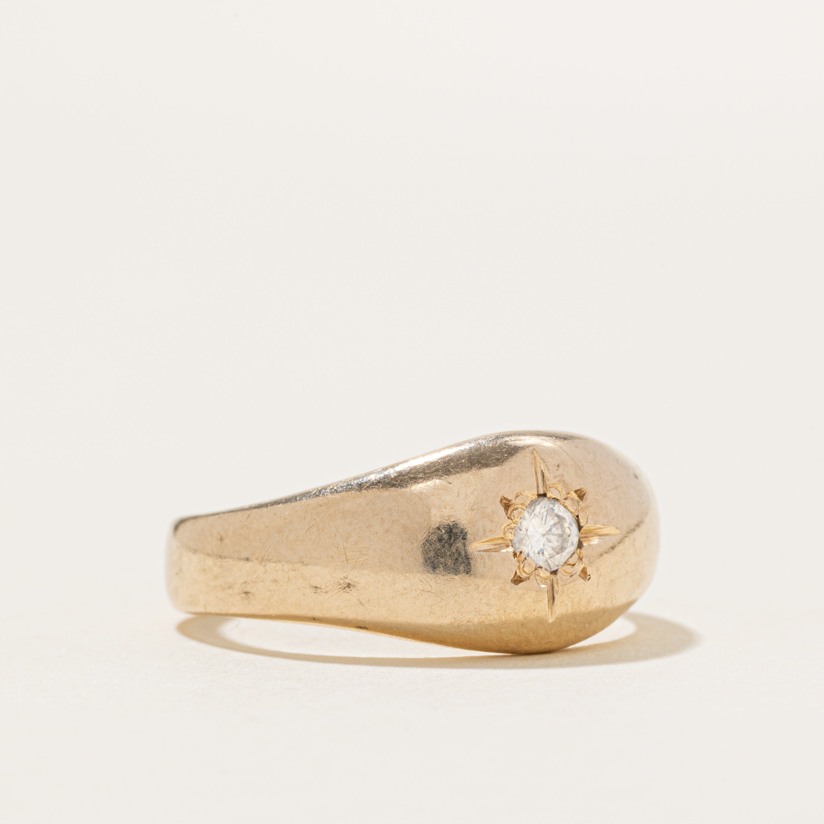Star Set Diamond Dome Ring | SZ 8