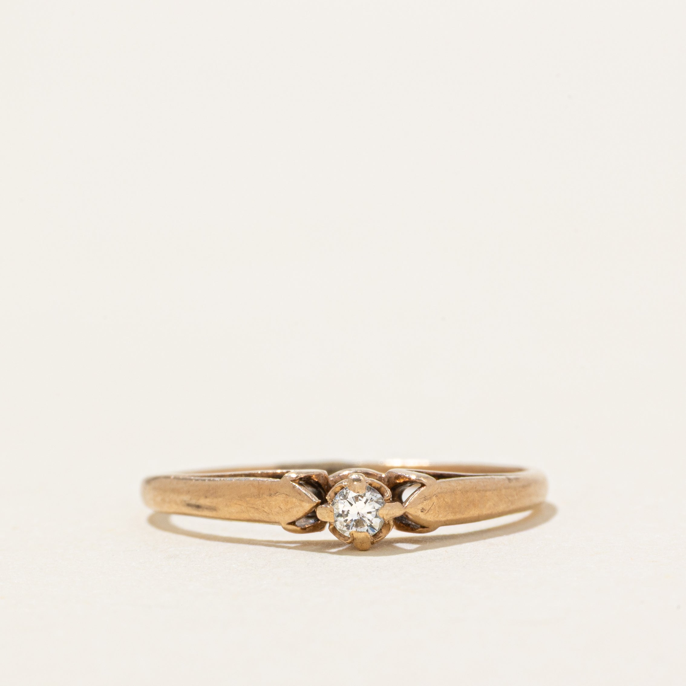 Solitaire Diamond Cathedral Ring | SZ 3.5