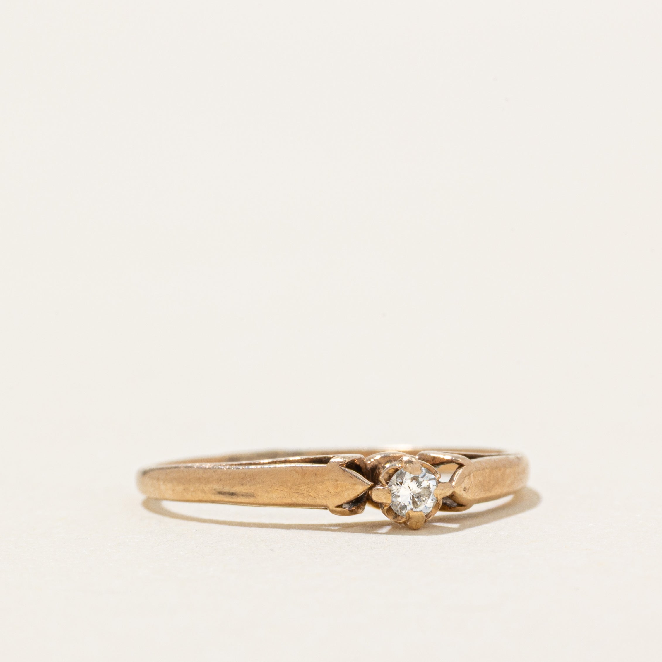 Solitaire Diamond Cathedral Ring | SZ 3.5