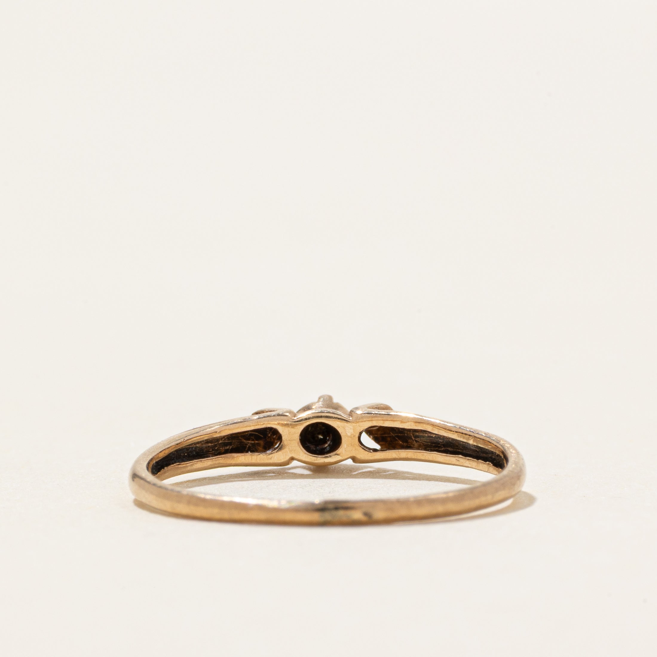 Solitaire Diamond Cathedral Ring | SZ 3.5