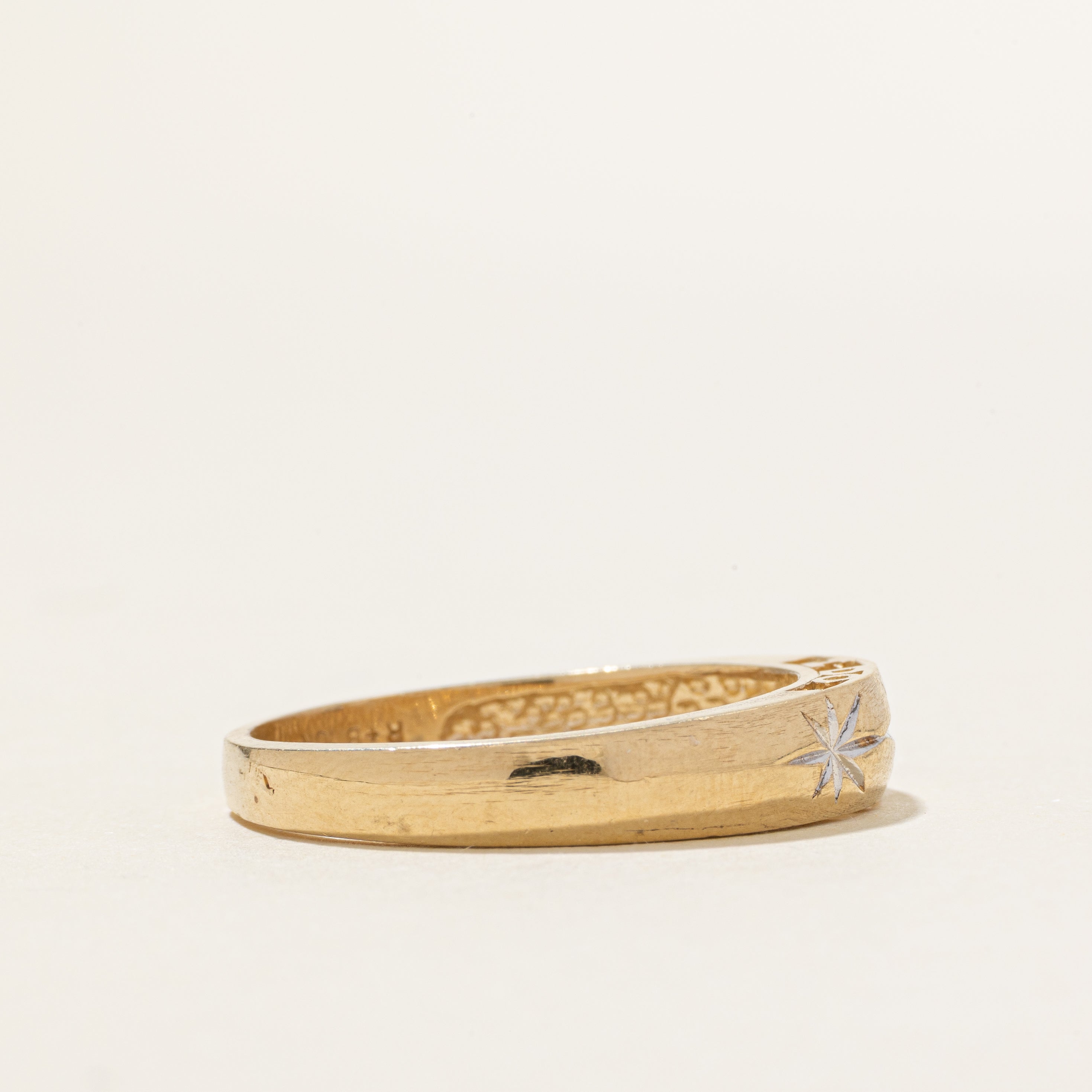 10k Star Set Diamond "I DO" Ring | SZ 11