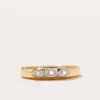 10k Three Stone Diamond Ring | SZ 6