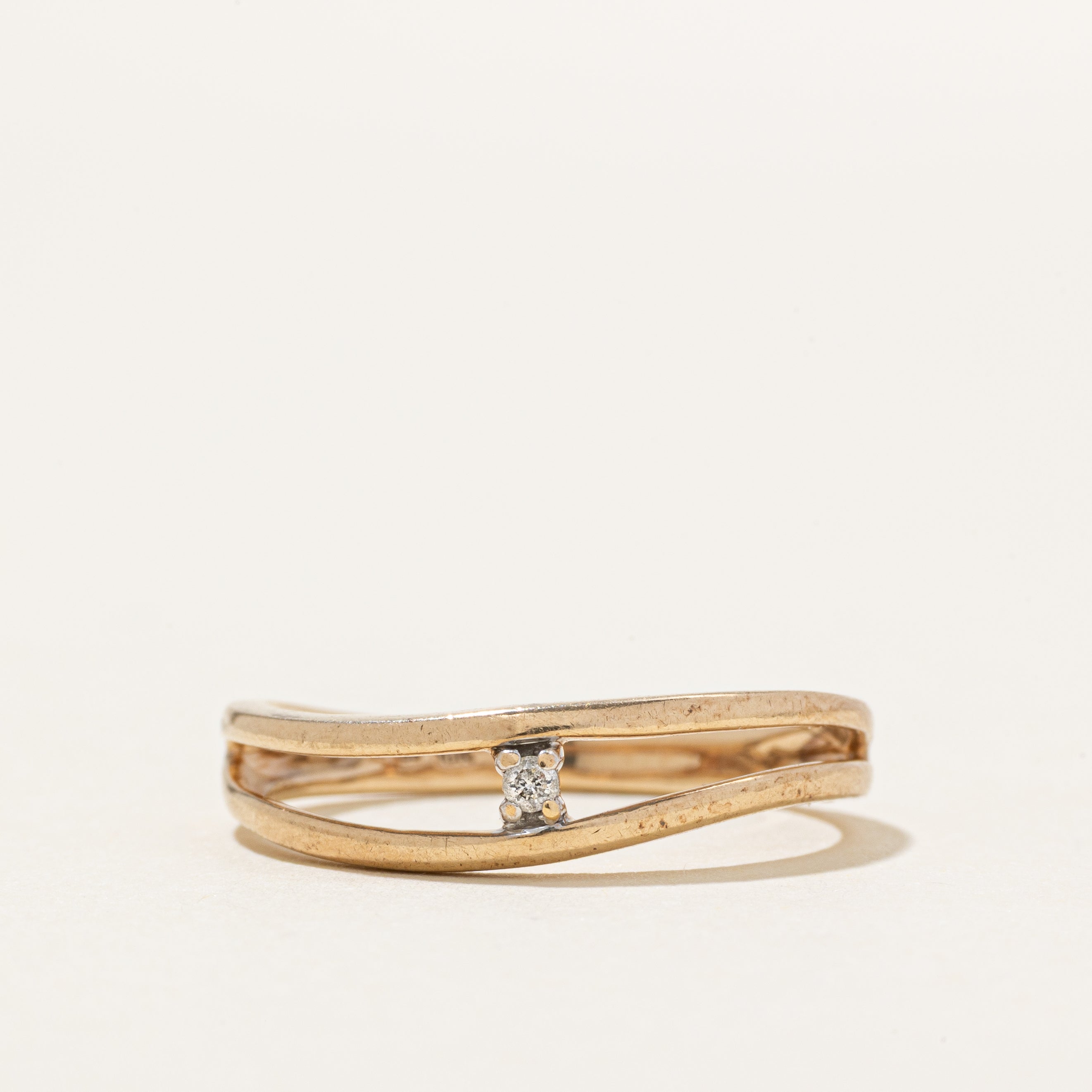 Bague ajourée Diamond Wave | Taille 7
