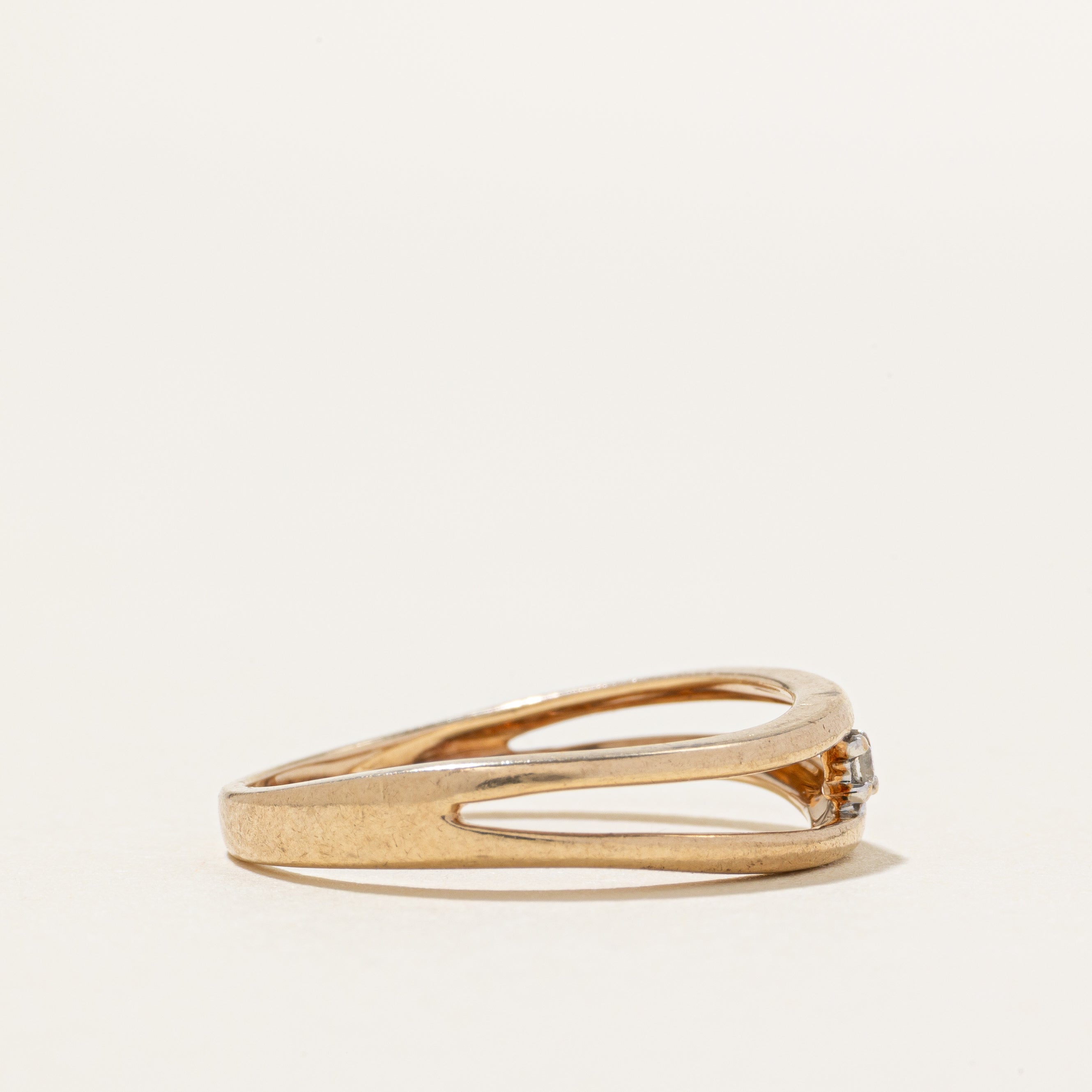 Bague ajourée Diamond Wave | Taille 7