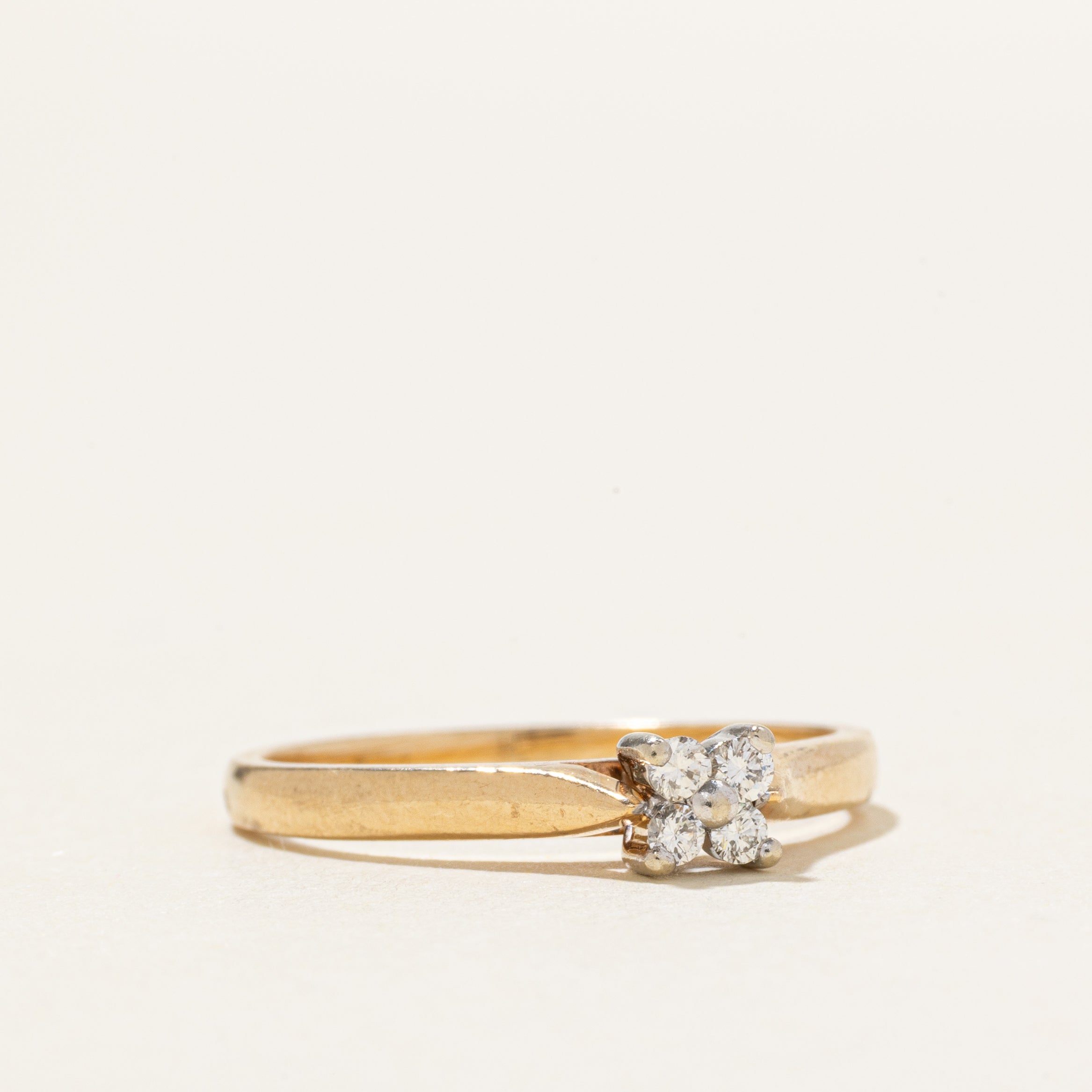 14k Diamond Cluster Ring | SZ 6