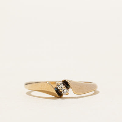 Two Stone Diamond Twisted Ring | SZ 5.75