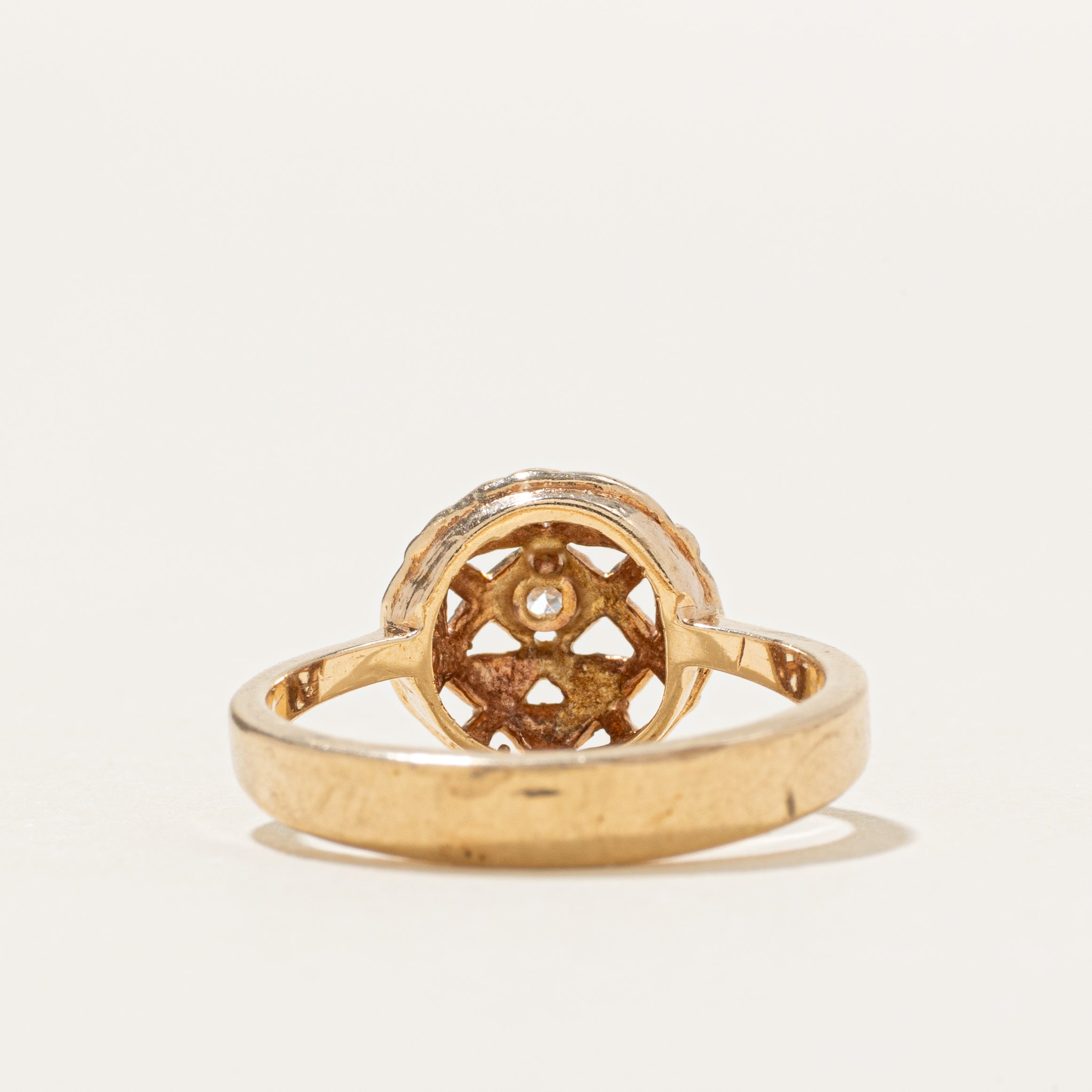 Diamond Reverse Tapered Woven Ring | SZ 5