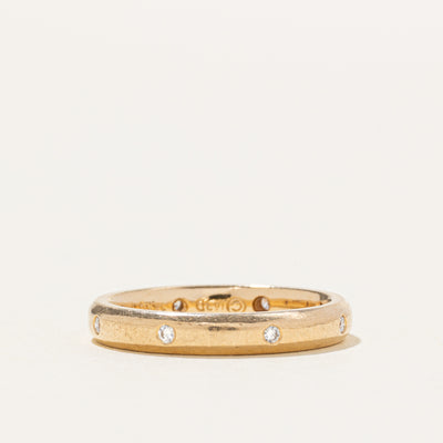 14k Flush Set Eternity Diamond Band | SZ 4.5