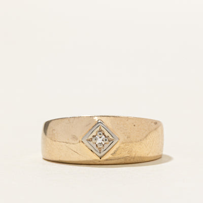 10k Star Set Diamond Geometric Ring | SZ 5.75