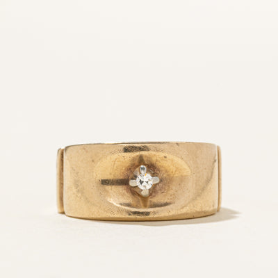 10k Solitaire Diamond Band | SZ 6.25