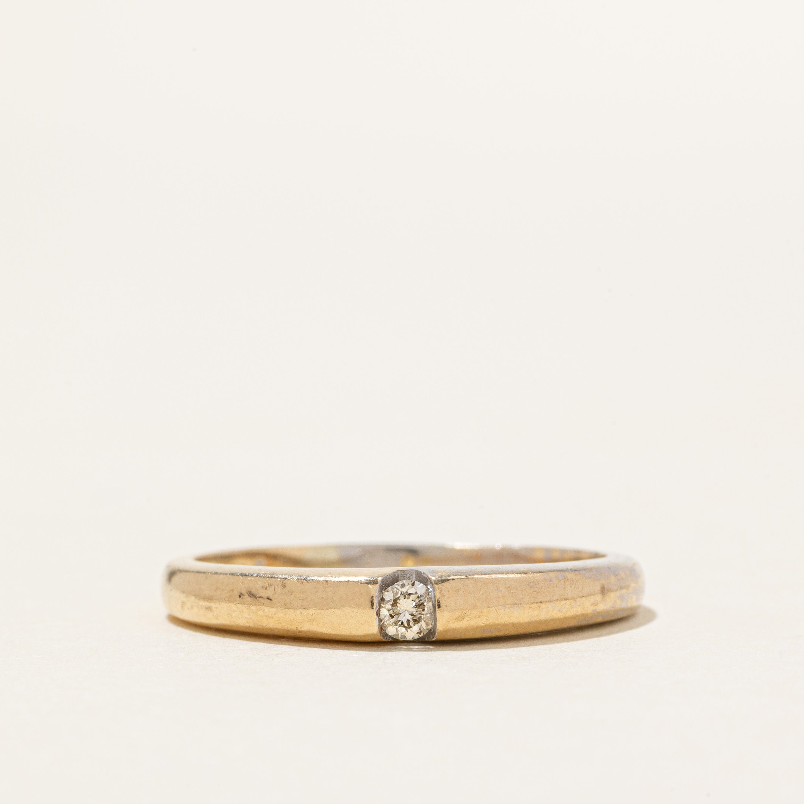 10k Tension Set Diamond Ring | SZ 8.5