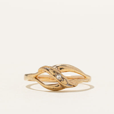 Single Stone Diamond Openwork Ring | SZ 5.5