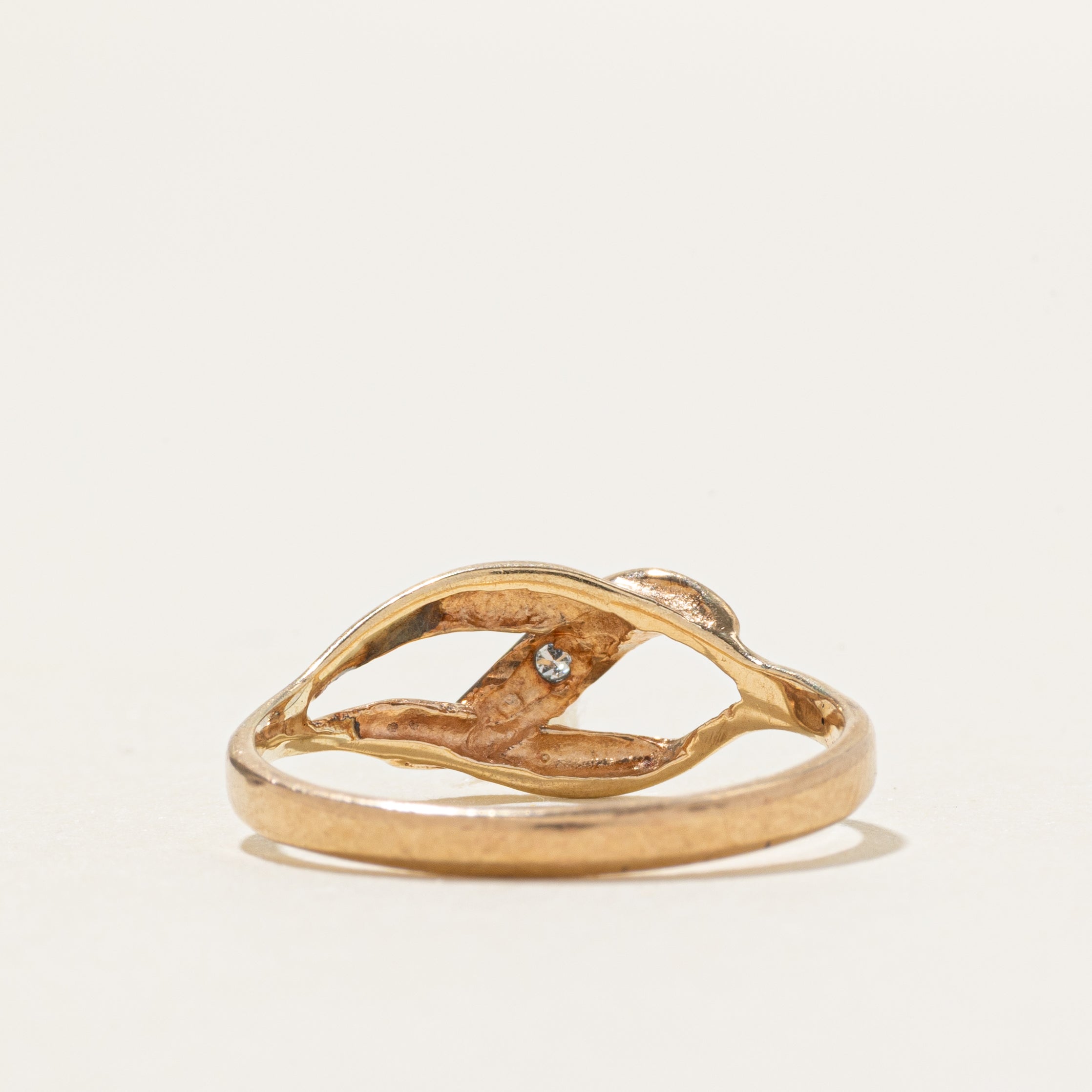 Single Stone Diamond Openwork Ring | SZ 5.5