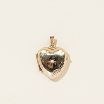 Birmingham 9k Diamond Heart Locket