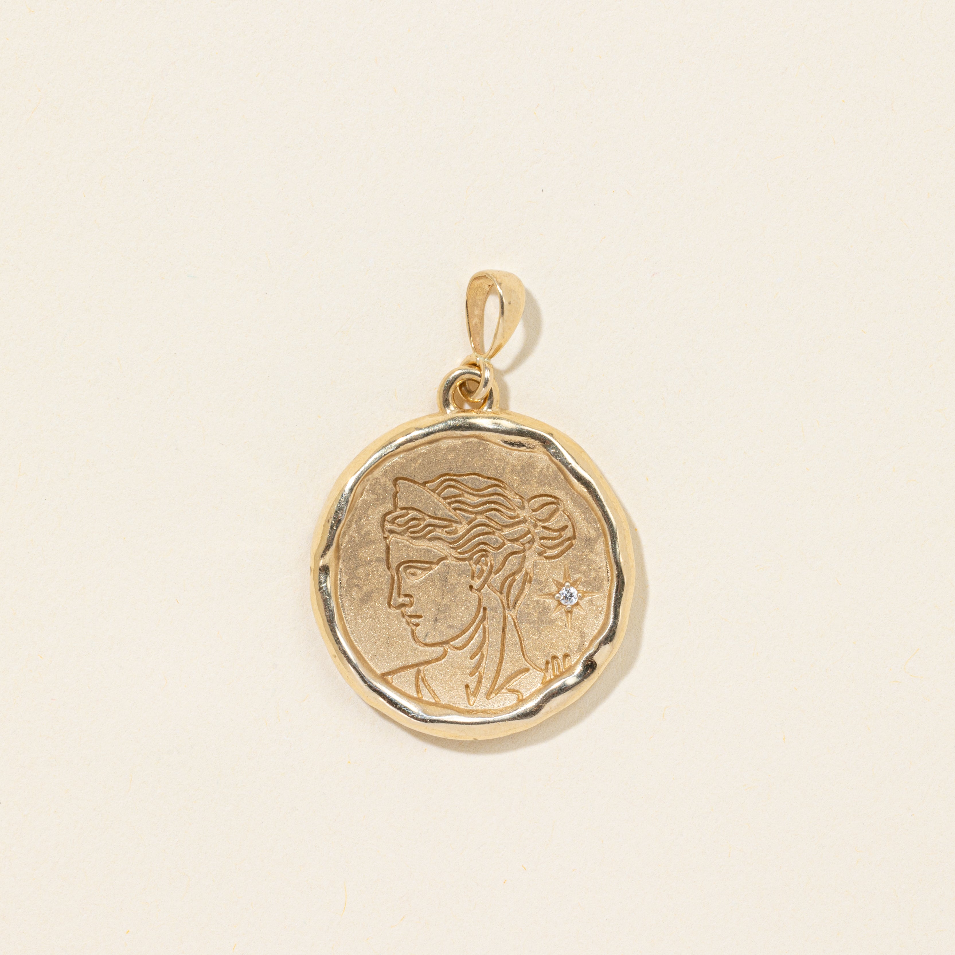 'Common Era' 14k Artemis Goddess of Wild Things Pendant