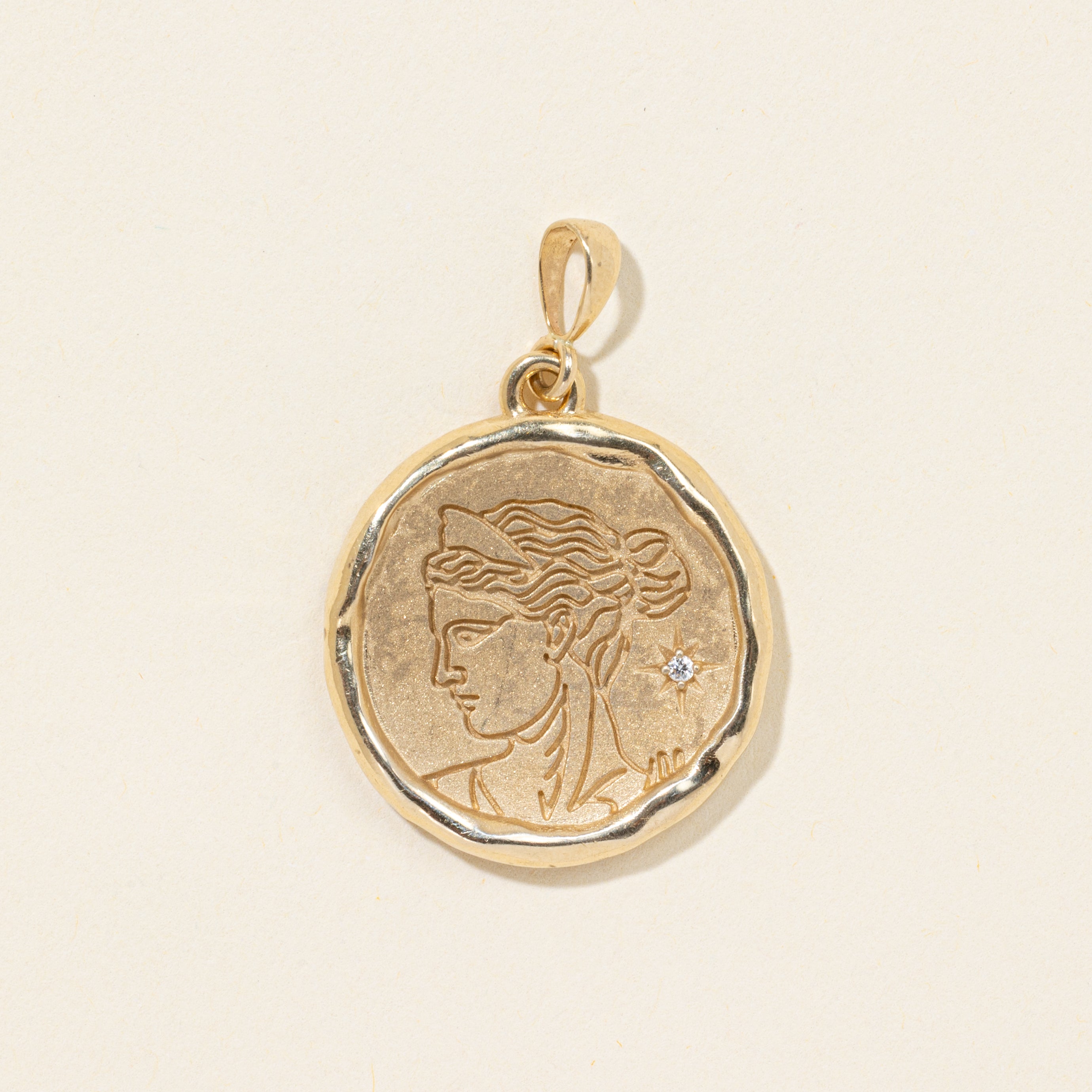 'Common Era' 14k Artemis Goddess of Wild Things Pendant