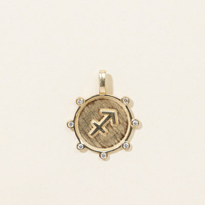 10k Diamond Sagitarius Pendant