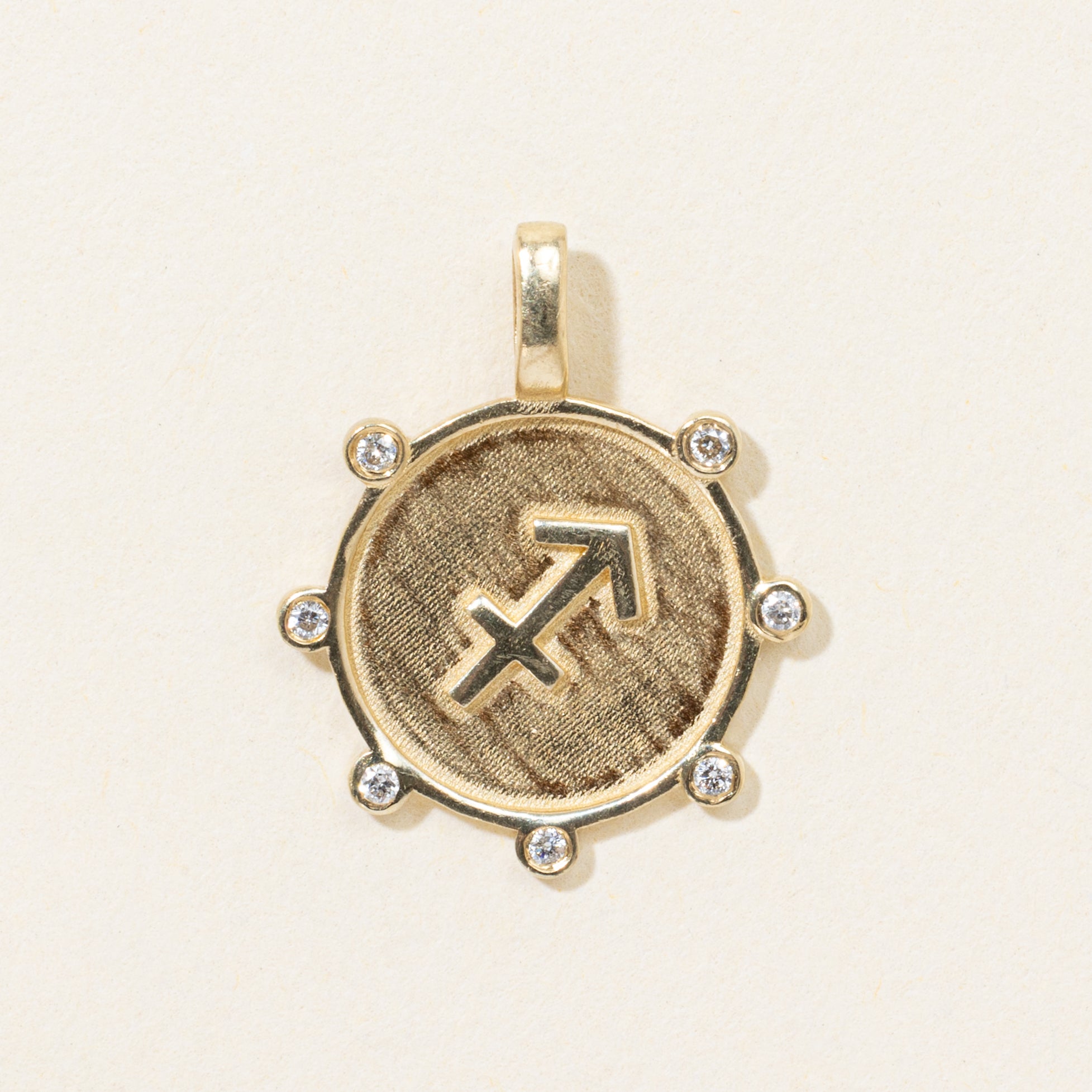10k Diamond Sagitarius Pendant