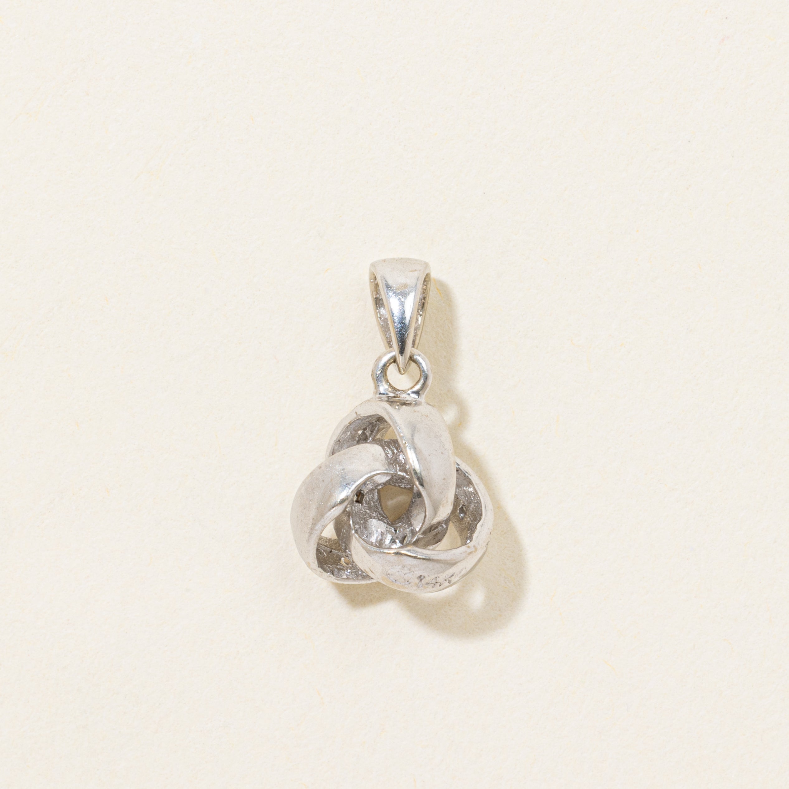 14k Diamond Interlocking Design Pendant