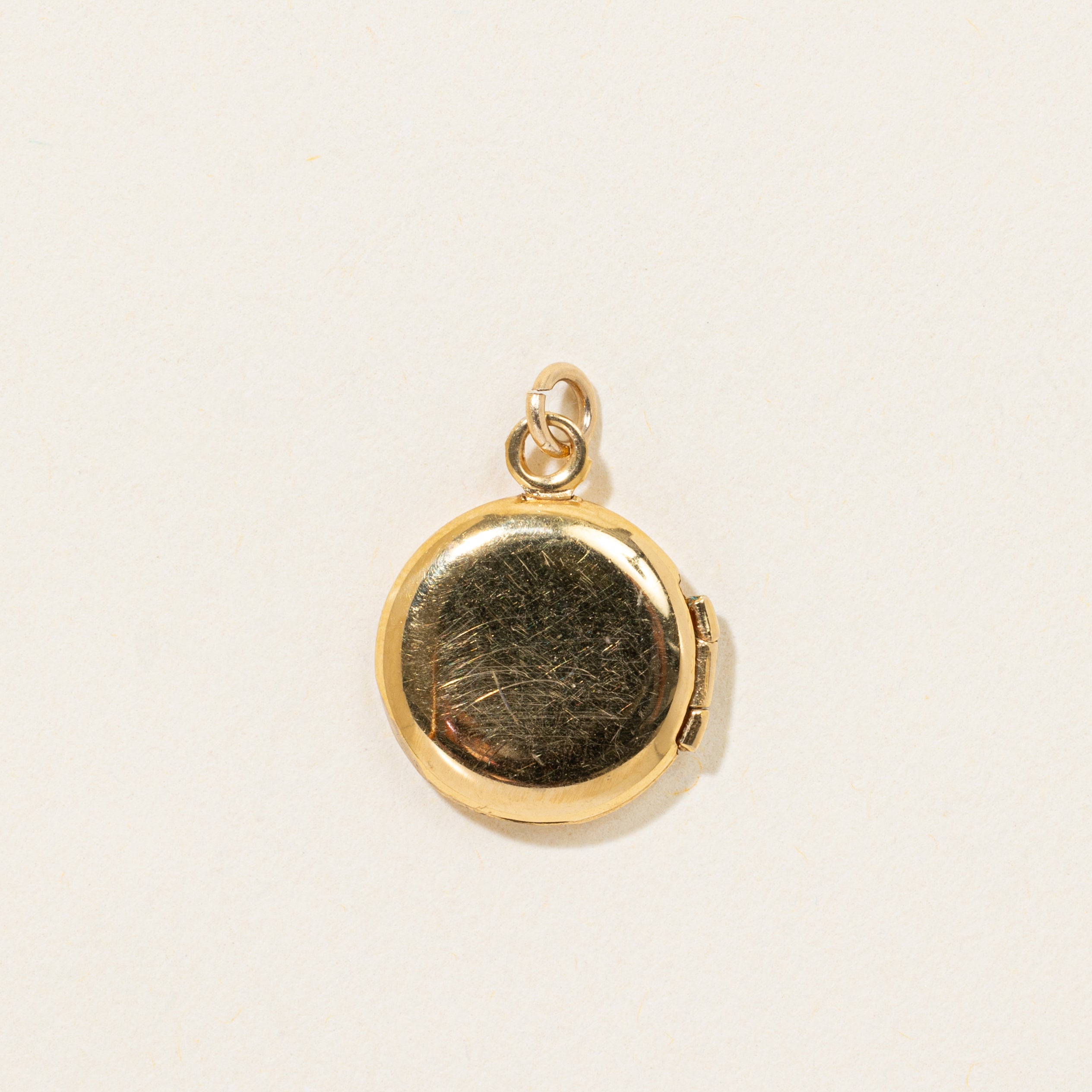 14k Star Set Diamond Locket