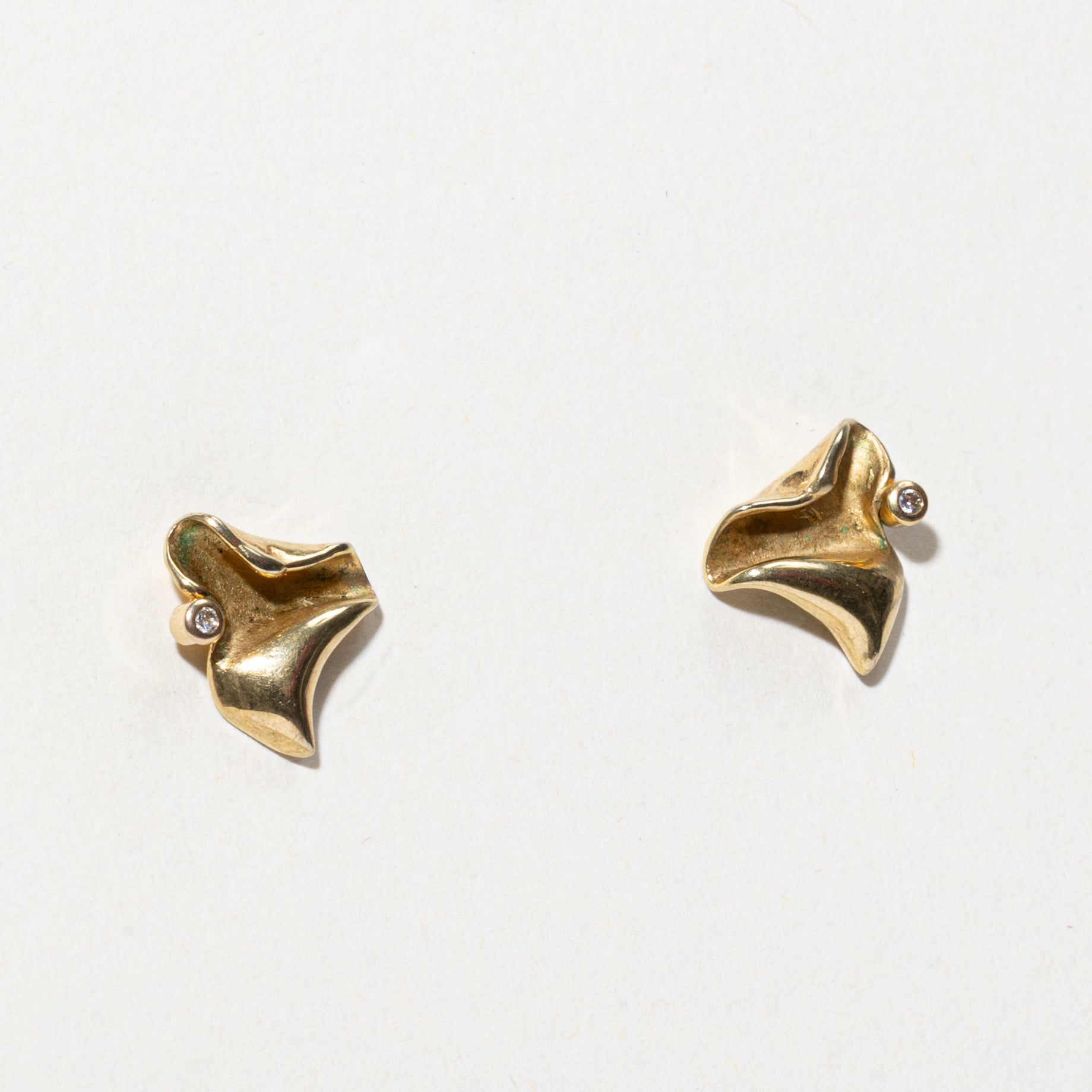 8k Diamond Abstract Stud Earrings