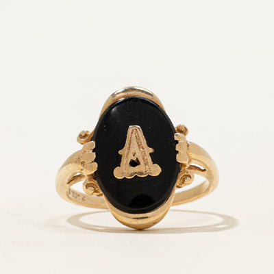 10k Oval Onyx 