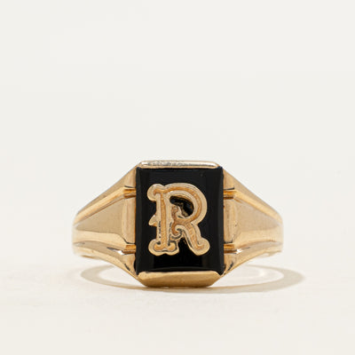 Vintage Canadian 10k Onyx 