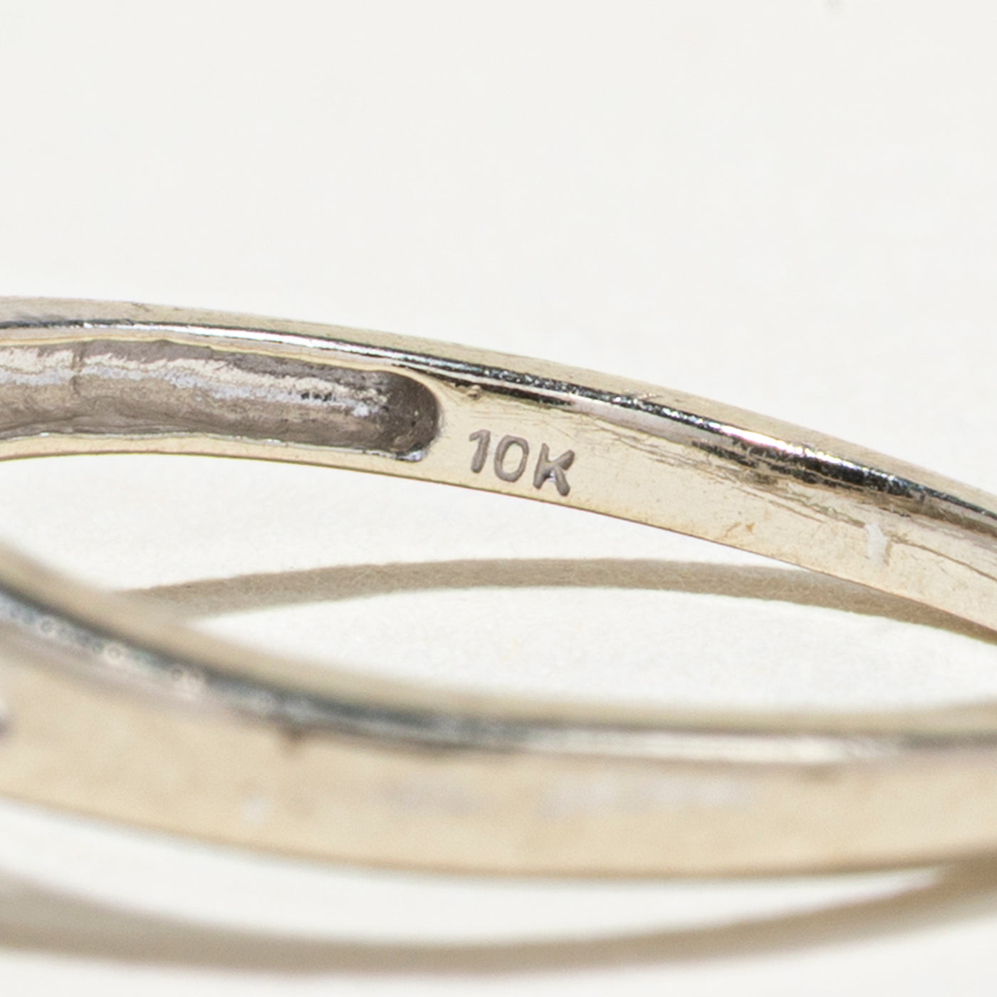 Marquise Cut Sapphire & Diamond Open Shank Ring | SZ 6.25