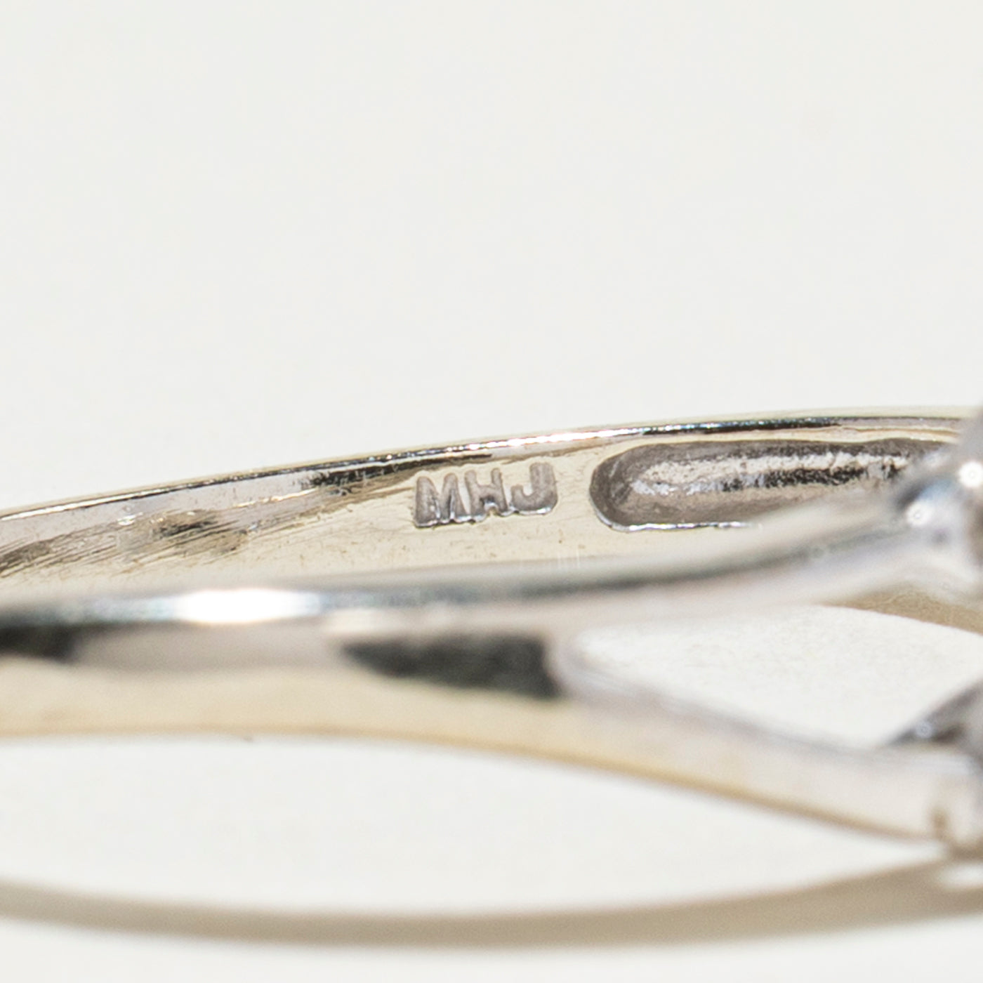 Marquise Cut Sapphire & Diamond Open Shank Ring | SZ 6.25