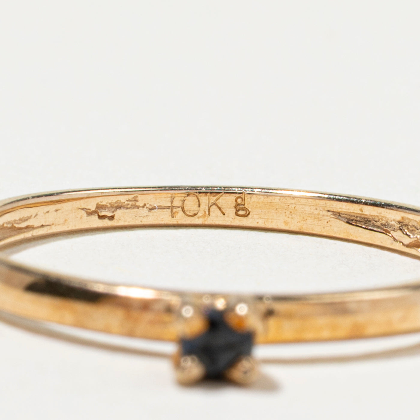 Bague solitaire saphir petite | Taille 6,25