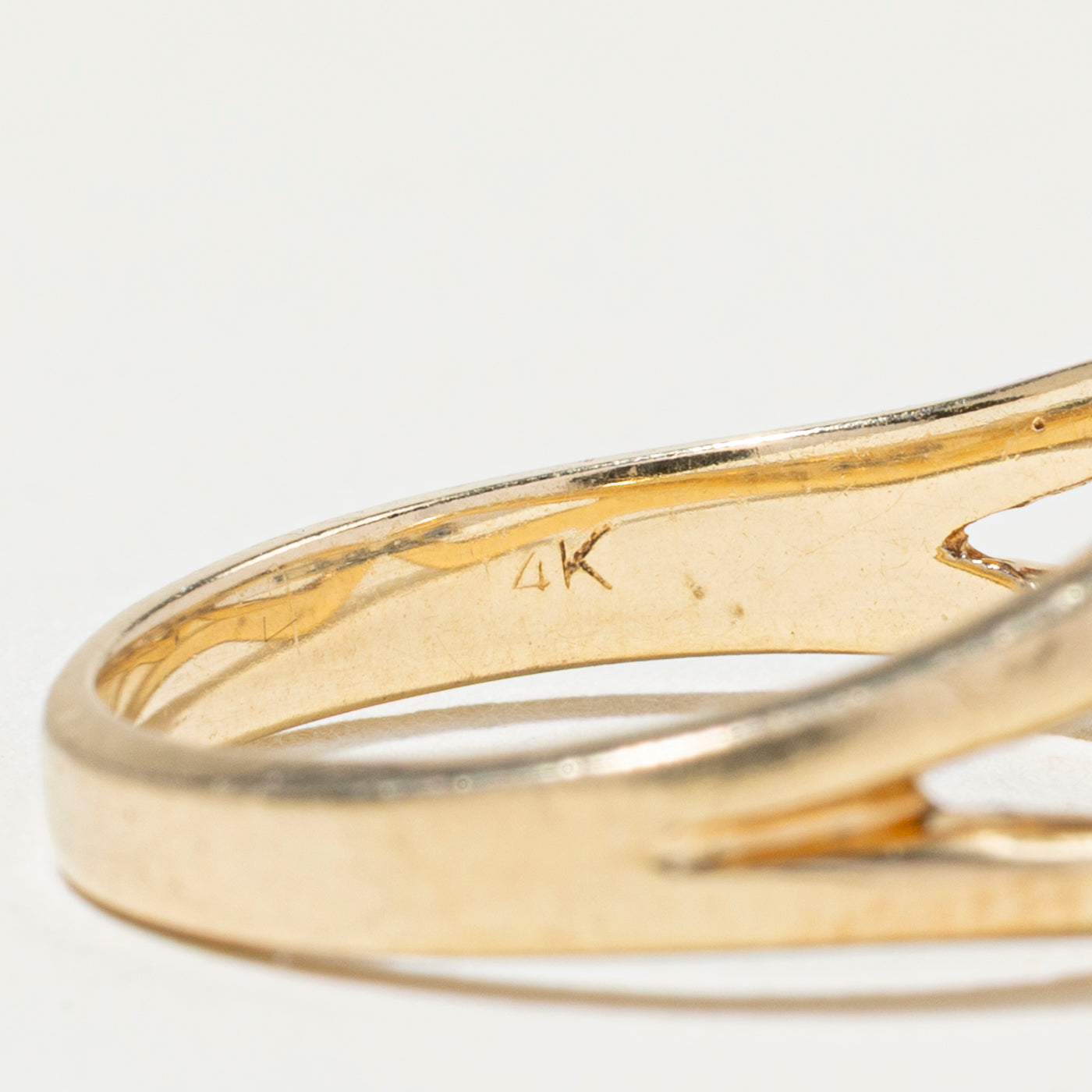 Diamond & Sapphire Double Buckle Ring | SZ 6