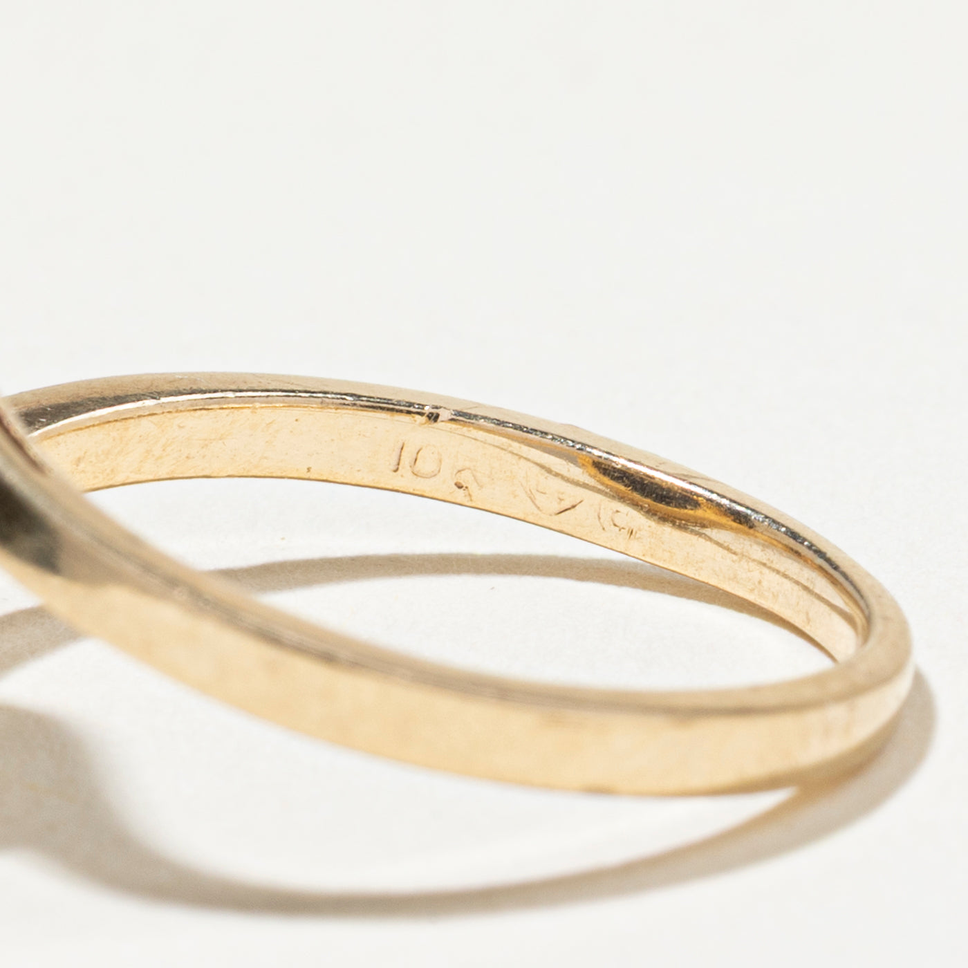 Synthetic Star Sapphire Bypass Ring | SZ 7